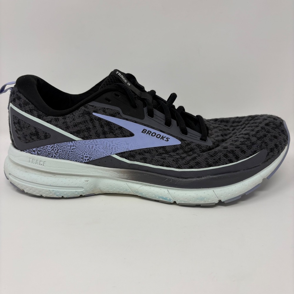 Brooks Trace 3 Womens Size 11 Black Purple Running Shoes (1204011B082)